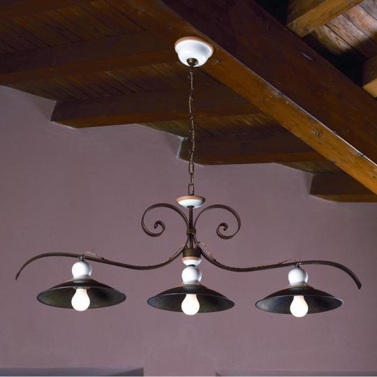 mediteransky luster rustikalny keramika rucne malovana jedalen obyvacka osvetlenie lampa zavesenie toskansky styl taliansky vidiecky unikatne lameridiana interierovy obchod burgaske.jpg